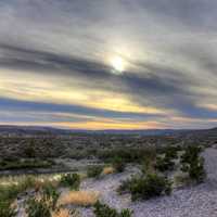 Desert Sunset at Big Bend National Park, Texas