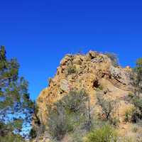 Giant rock slab at Big Bend National Park, Texas