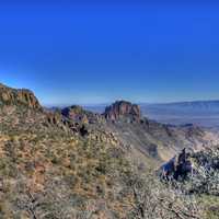 Landscape of the Chisos at Big Bend National Park, Texas