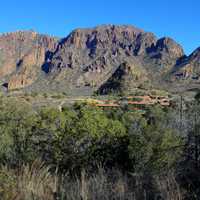 Lodge from the mountain at Big Bend National Park, Texas