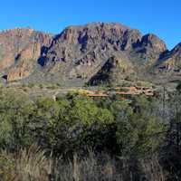 Lodge from the mountain at Big Bend National Park, Texas