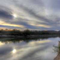 Looking down the Rio Grande at Big Bend National Park, Texas