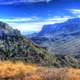 Looking far away into the Chisos at Big Bend National Park, Texas