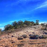 Road to the peak at Big Bend National Park, Texas