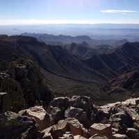 Sky and Horizon in the Chisos Mountains at Big Bend National Park, Texas