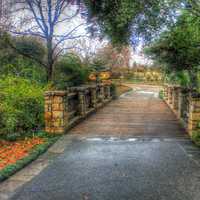 Bridge walkway in Dallas, Texas