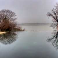 Looking at white Rock Lake in Dallas, Texas