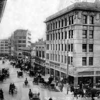 Downtown El Paso in 1908 in Texas