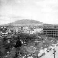 Landscape of El Paso and the Franklin Mountains in Texas