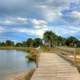 Bridge across the creek at Galveston Island State Park