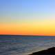 Peaceful Ocean at Sunset at Galveston, Texas