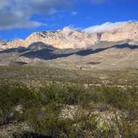 El Captain and Guadalupe Peak with clouds