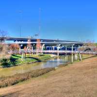 Bayou and Bridges in Houston, Texas