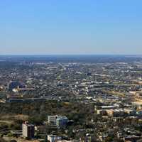 Peering out into Houston, Texas