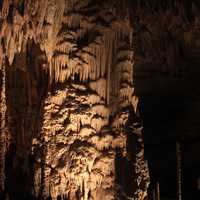 Closeup of Column at Natural Bridge Caverns, Texas