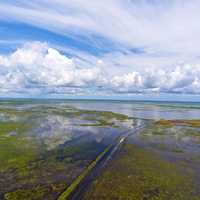 McFadden NWR landscape with clouds in sky