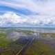 McFadden NWR landscape with clouds in sky