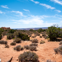 Blue Skies over the vast Desert