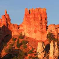 Hoodoos sediment formation in Bryce Canyon National Park, Utah