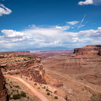 Landscape and Roads in the Canyon