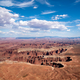 Landscapes of the big Canyon under the sky and clouds