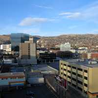 Buildings in a portion of Salt Lake City, Utah