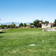 Green lawn and Sky in Botanical Gardens