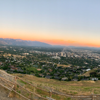Mountains and Salt Lake City, Utah