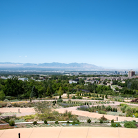 Overlook on Salt Lake City from Botanical Gardens
