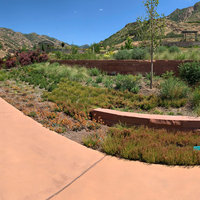 Panoramic  view of Botanical Gardens in Utah