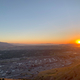 Sunset behind the Mountains at Salt Lake City