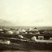 Salt City View in 1880, Utah