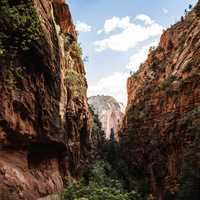 Angel's Landing Gorge Landing in Zion National Park, Utah