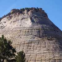 Cone stone mountain in Zion National Park, Utah