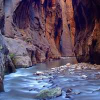 River in the Canyon at Zion National Park, Utah