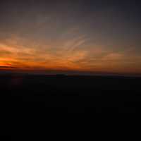 Dusk landscapes on the Blue Ridge Parkway, Virginia