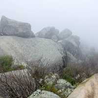 Foggy and Misty at the Rocky Peak in Virginia
