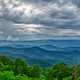 Fork Mountian Overlook landscape with clouds