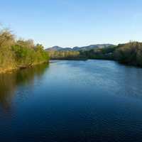 Looking upstream at the James River