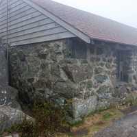 Shelter at the top of the Peaks of Otter in Virginia