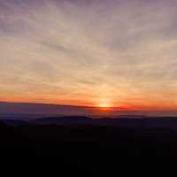 Sunset over the Blue Ridge Parkway in Virginia