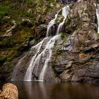 Shenandoah National Park of Waterfall into a Pool