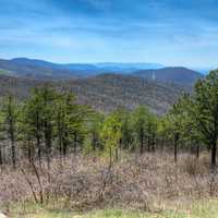 Shenandoah overlook from Skyline Drive in Virginia