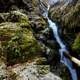 Very close view of the lower falls at Dark Hollow Falls Shenandoah