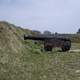 Large Cannon in the American trenches in Yorktown, Virginia