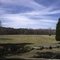 Surrender Field under the Sky landscape in Yorktown, Virginia