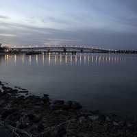 Yorktown Bridge at Dusk in Virginia