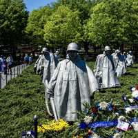 Korean War Memorial battle formation