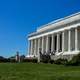 Side of the Lincoln Memorial in Washington DC