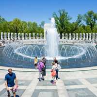World War II Memorial Fountains in Washington DC